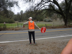 With our own personal crossing guard!