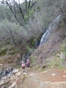 Approaching the waterfall!