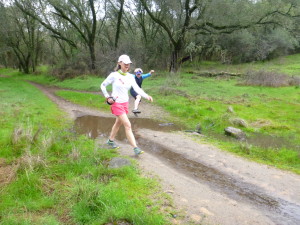 Water on the trails!