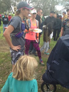 Post race chat with Tri-Girl and Pigeon