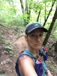 Trail Selfie - I look all alone but there were lots of people out there