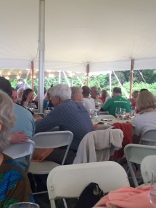 Dr. Esselstyn sitting with everyone