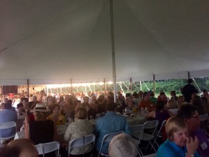 The dinner tent