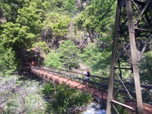 The beautiful Swinging Bridge