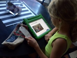 The Peanut loved reading about who her bag helped feed.