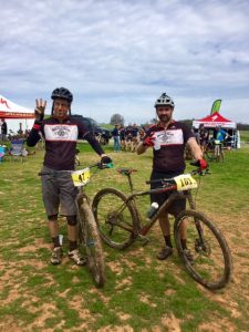 Two very muddy boys! Photo Credit : Me