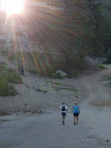 Leaving Diamond Peak (mile 80) Photo by: Not Chris